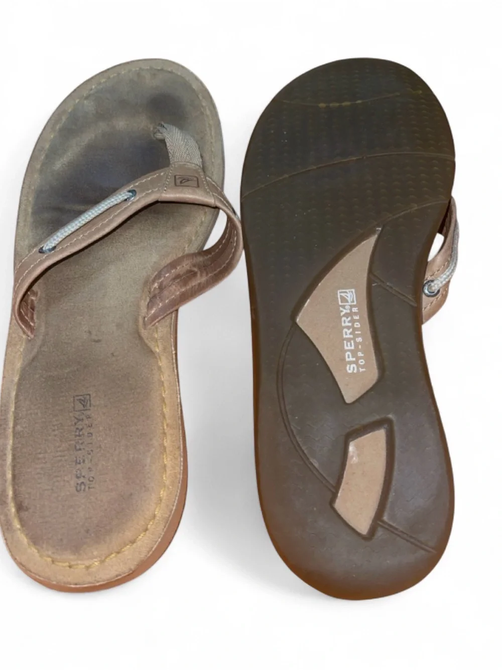 Sperry leather thong